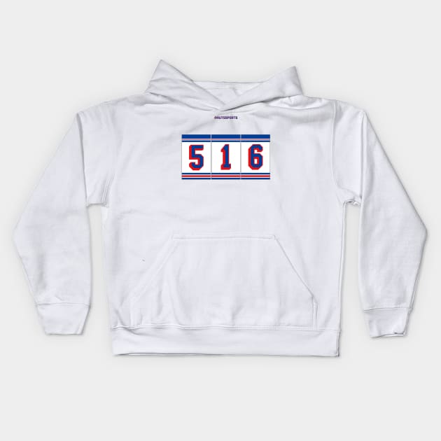 Rep your Area Code (NYR 516) Kids Hoodie by RUTSSports